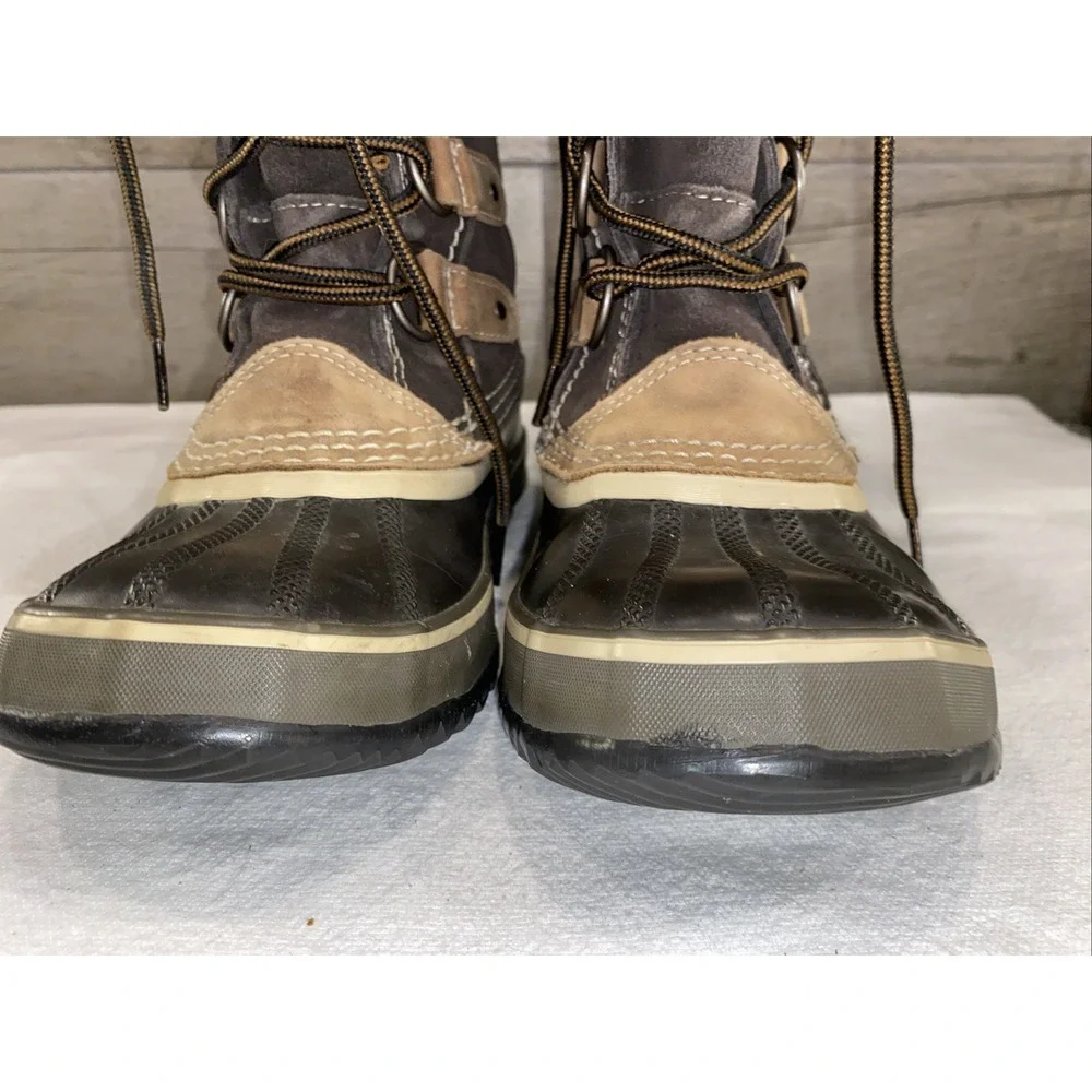 Sorel Joan Of Arctic Snow Boots Size 6 Brown Faux Fur Winter Waterproof